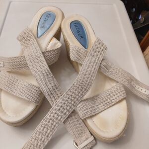 Espidrills Woven Strappy Wedge Sandals